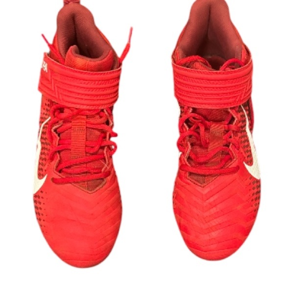 Preowned Men Red‎ Nike Alpha Football Cleats, size 11. - Picture 2 of 9